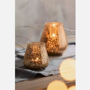 NWT ANTHROPOLOGIE DISTRESSED ROSE MERCURY VOTIVE HOLDER